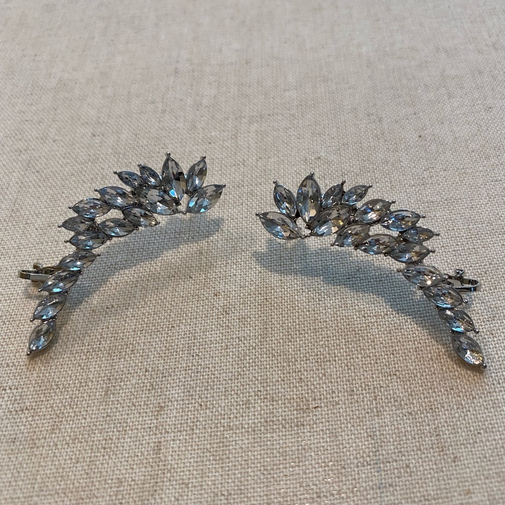 Statement Rhinestone Earring Crawler - image 2